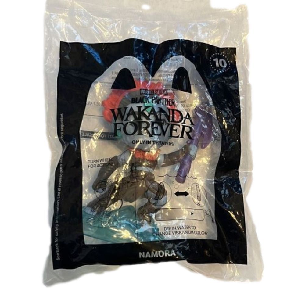 𝅺McDonald's Happy Meal Toy Wakanda Forever Black Panther Namora NWT‎